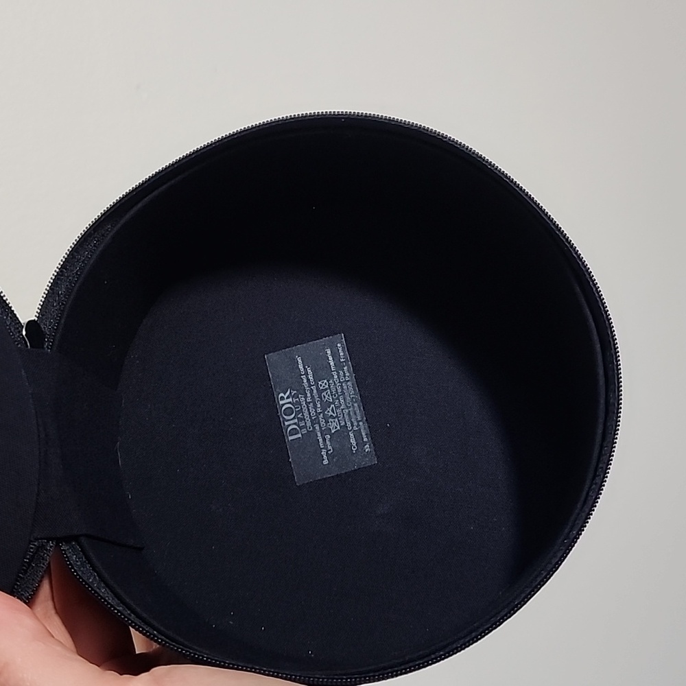 Dior Midnight Blue Circular Vanity Case Nwot - Picture 5 of 7